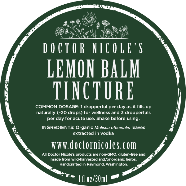 Lemon Balm Tincture Survive and Thrive with Nicole Apelian